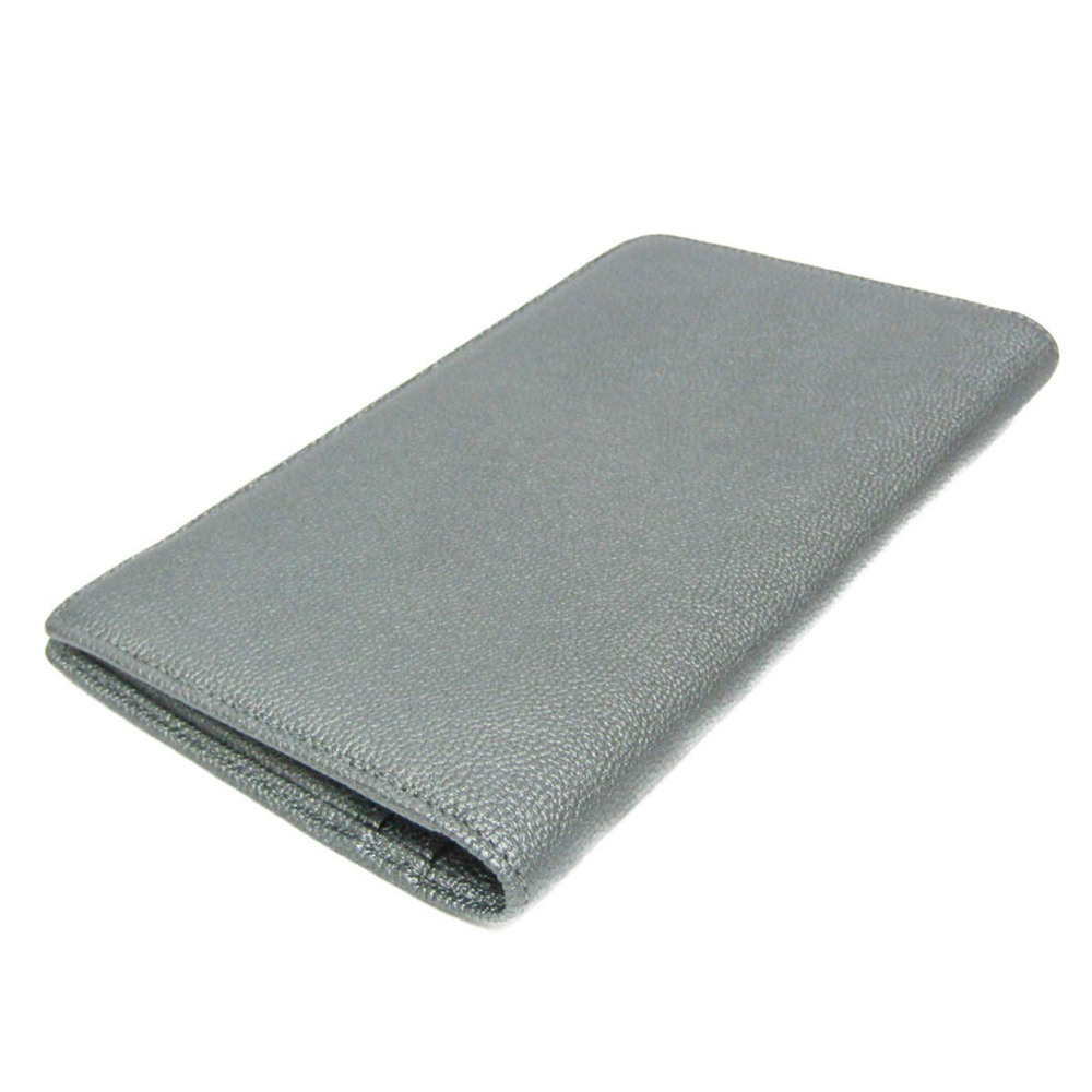 CHANEL Authentic Silver Leather Wallet - Picture 2 of 12